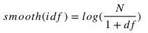 Smooth IDF in mathematical notation